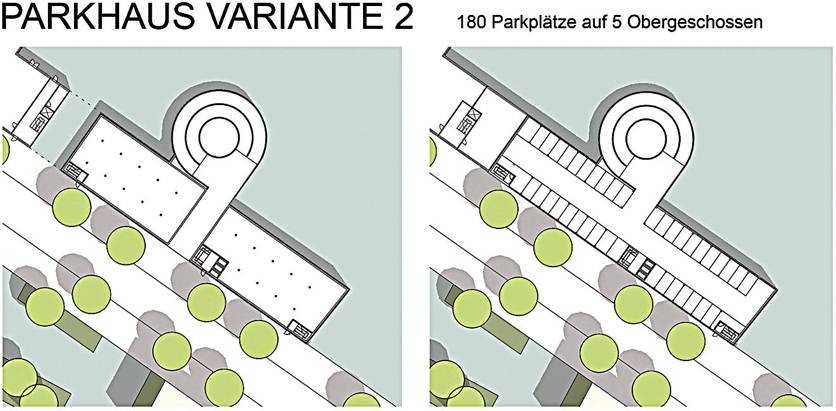 Parkhaus Variante 2